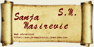 Sanja Maširević vizit kartica